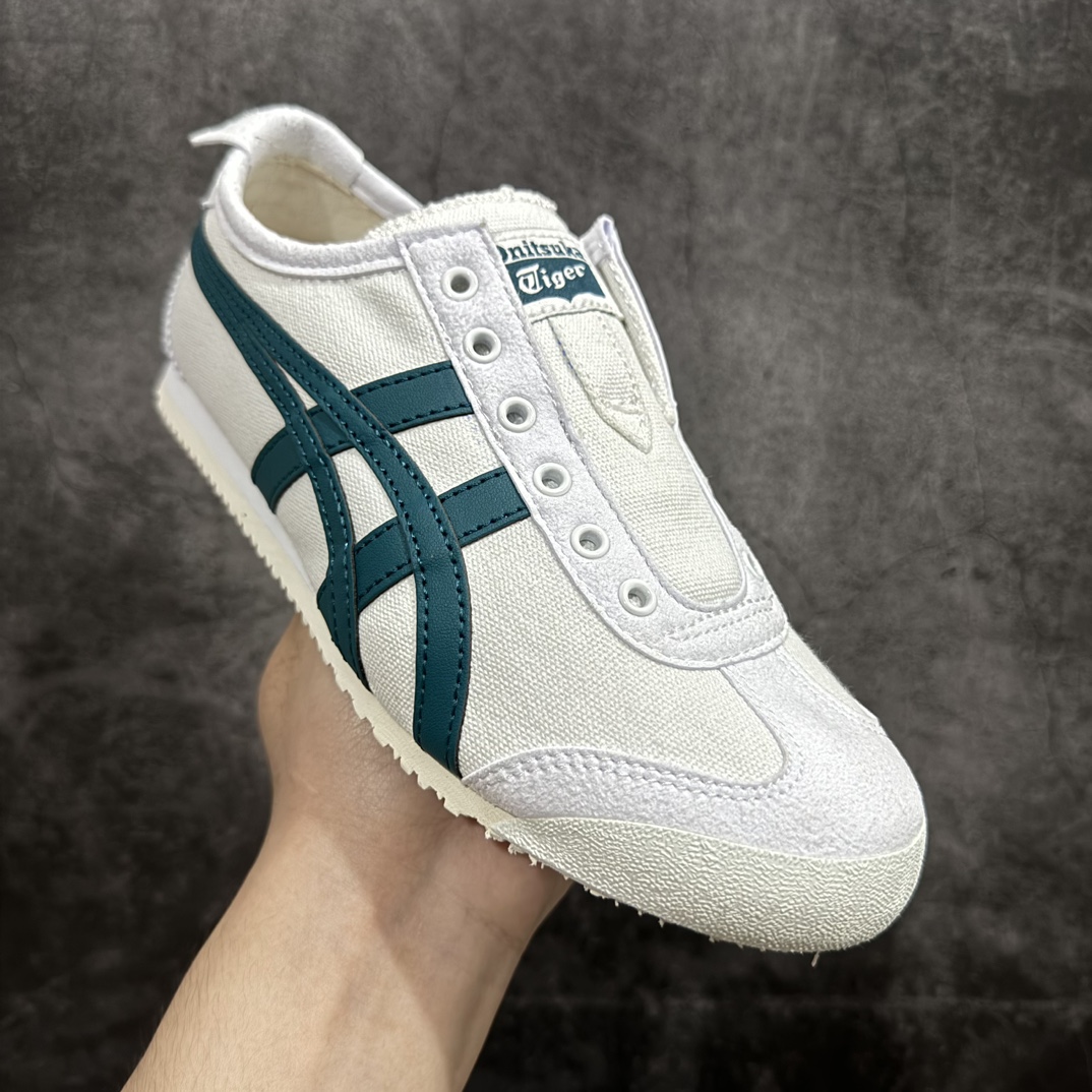 图片[3]-【PH纯原】Asics Onitsuka Tiger MEXICO 66 亚瑟士鬼冢虎复古经典板鞋 白绿色nn印尼厂Oem原单材料 除成型在PT外n其余全部客供材料 淘宝B级代购店铺内供💯n四联官方吊牌 乳胶组合鞋垫、羊皮纸质中底 不用宰手买专柜 这里满足你👊🏼 全新工厂开发 一线品质 全部原鞋一比一开发 Size：36-46 全码出货 编码：T1190200-鞋库