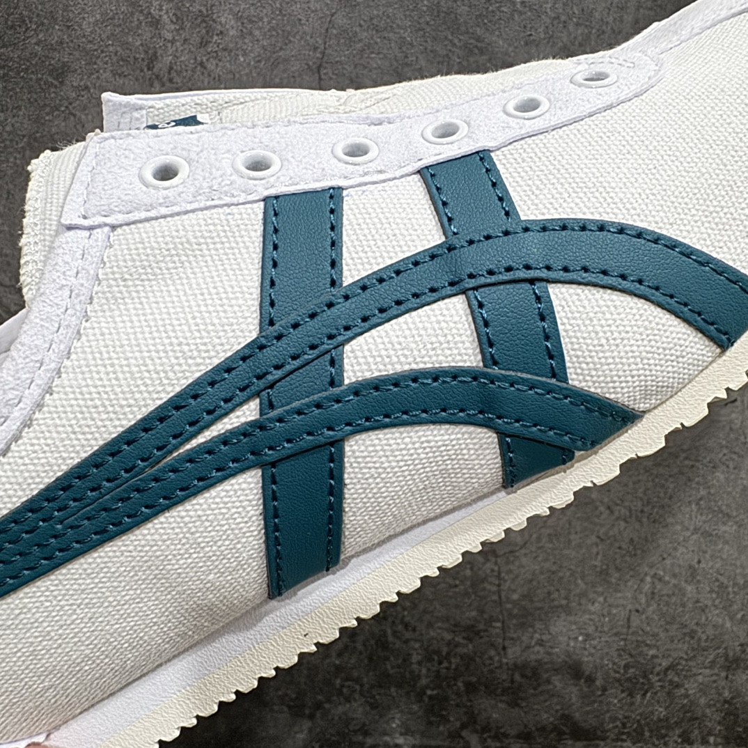 图片[3]-【PH纯原】Asics Onitsuka Tiger MEXICO 66 亚瑟士鬼冢虎复古经典板鞋 白绿色nn印尼厂Oem原单材料 除成型在PT外n其余全部客供材料 淘宝B级代购店铺内供💯n四联官方吊牌 乳胶组合鞋垫、羊皮纸质中底 不用宰手买专柜 这里满足你👊🏼 全新工厂开发 一线品质 全部原鞋一比一开发 Size：36-46 全码出货 编码：T1190200-鞋库