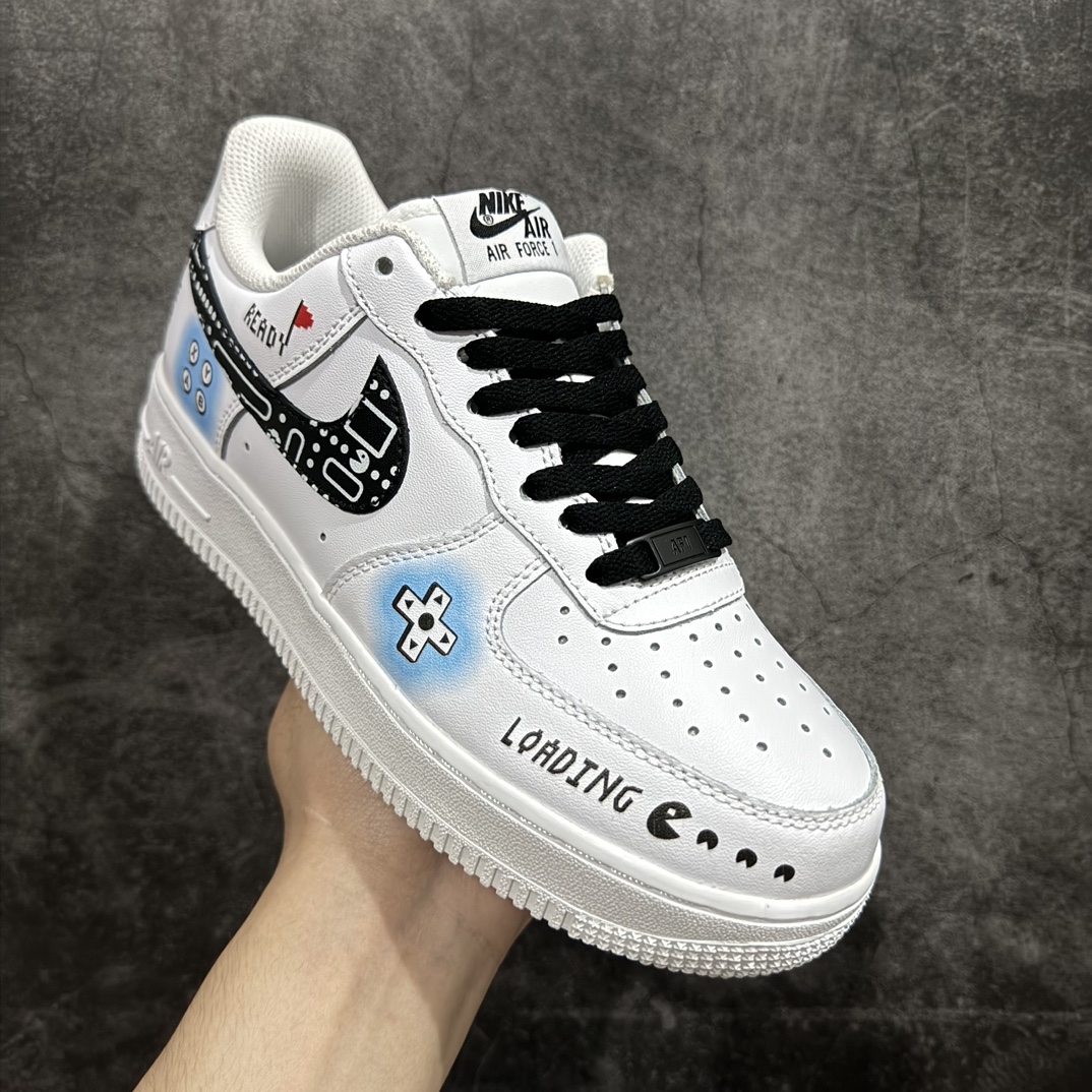 公司级官方爆款定制PS5电玩主题NikeAirForce1Low07吃豆人空军一号低帮休闲板鞋定制皮料原