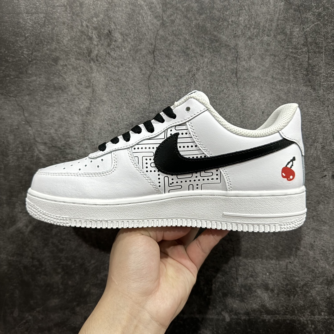 公司级官方爆款定制PS5电玩主题NikeAirForce1Low07吃豆人空军一号低帮休闲板鞋定制皮料原