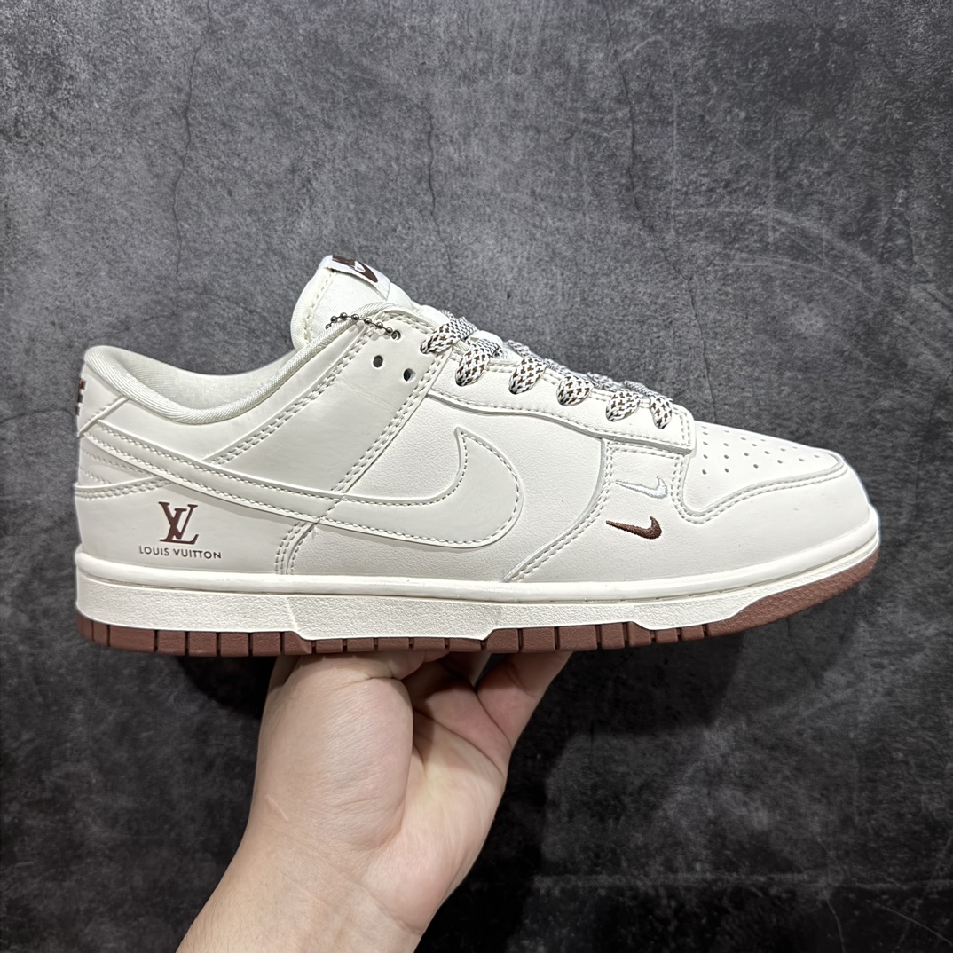 定制版NIKESBDunkLowxLouisVuitton米白棕XX2025-309定制鞋盒大厂纯原品质