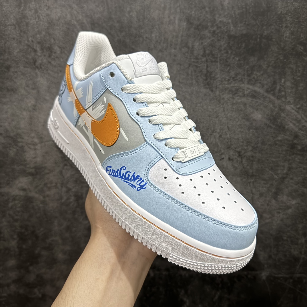 纯原NikeAirForce1Low07圣诞夜小熊白灰蓝原楦头原纸板打造纯正低帮空军版型专注外贸渠道全掌