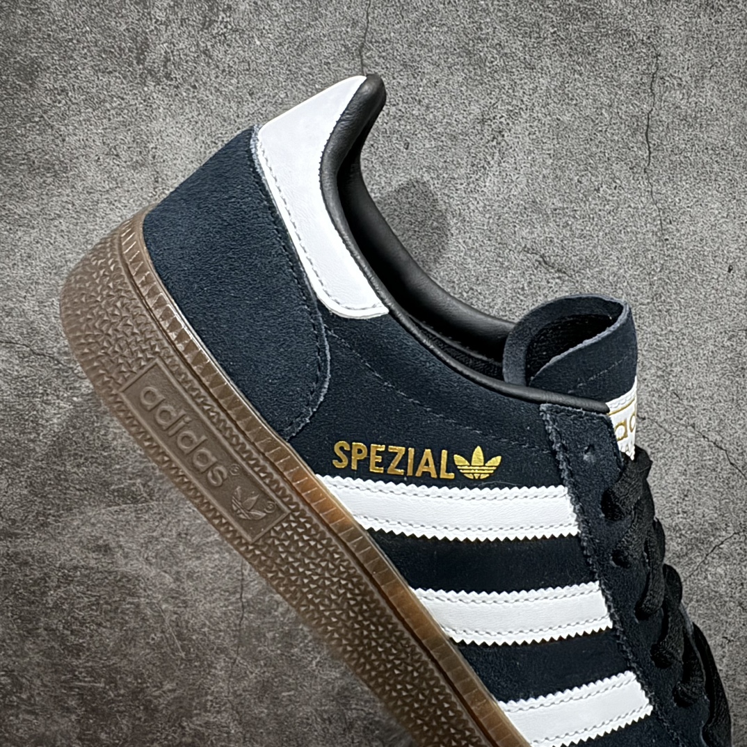 Top纯原版 Adidas Handball Spezial 阿迪达斯经典款反毛皮复古休闲板鞋 黑白生胶 DB3021