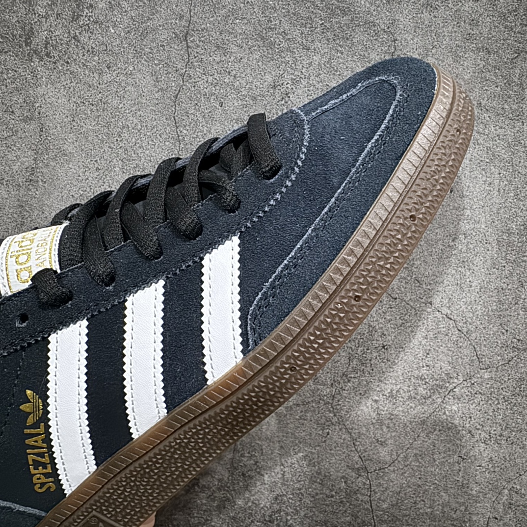 Top纯原版 Adidas Handball Spezial 阿迪达斯经典款反毛皮复古休闲板鞋 黑白生胶 DB3021