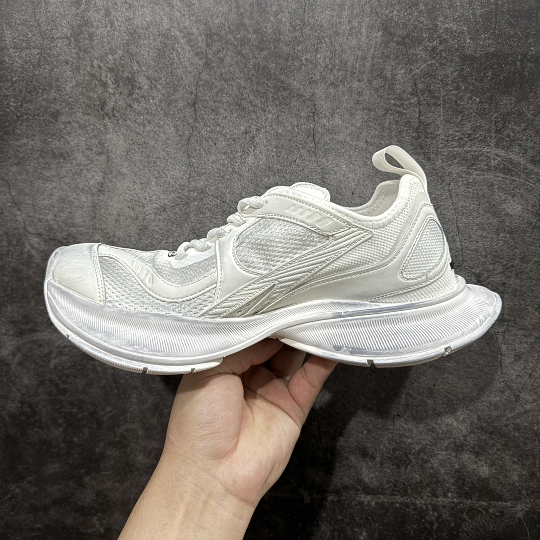 图片[2]-【性价比版本】巴黎世家BALENCIAGA Circuit Sneakers 环道系列低帮复古阔型底姥爹风潮流百搭休闲慢跑鞋纯白 尺码：35-46 编码：LF290310-莆田鞋批发中心