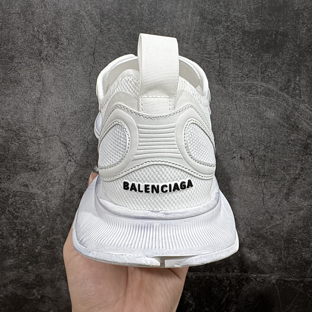 图片[4]-【性价比版本】巴黎世家BALENCIAGA Circuit Sneakers 环道系列低帮复古阔型底姥爹风潮流百搭休闲慢跑鞋纯白 尺码：35-46 编码：LF290310-莆田鞋批发中心