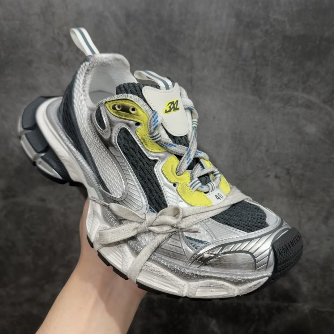 BALENCIAGA3XLSneakers巴黎世家十代网布系带低帮走秀复古老爹鞋全新版本全新顶端品质全套