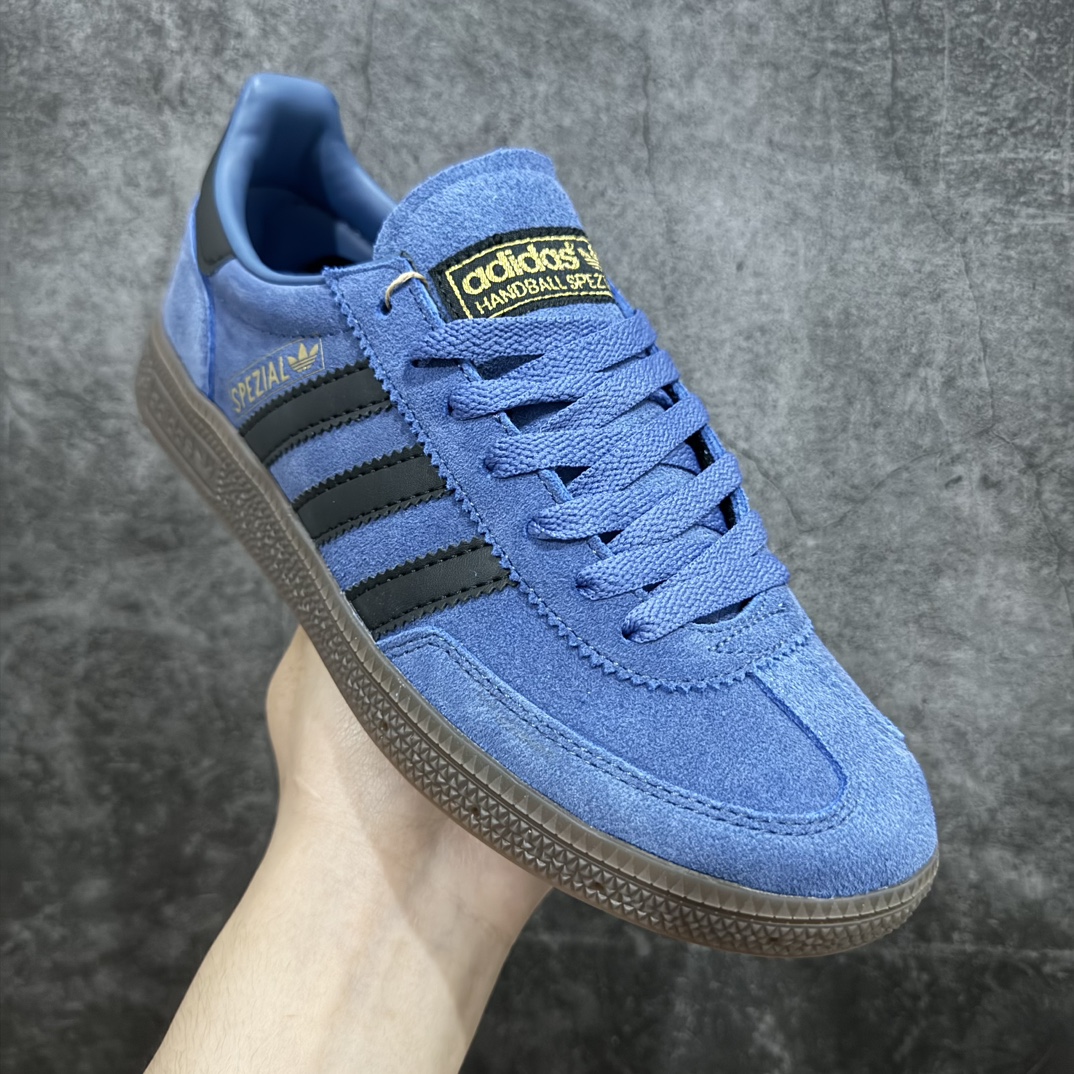 R版 Adidas originals Handball Spezial 阿迪达斯 低帮蓝黑色低邦板鞋 IE5896