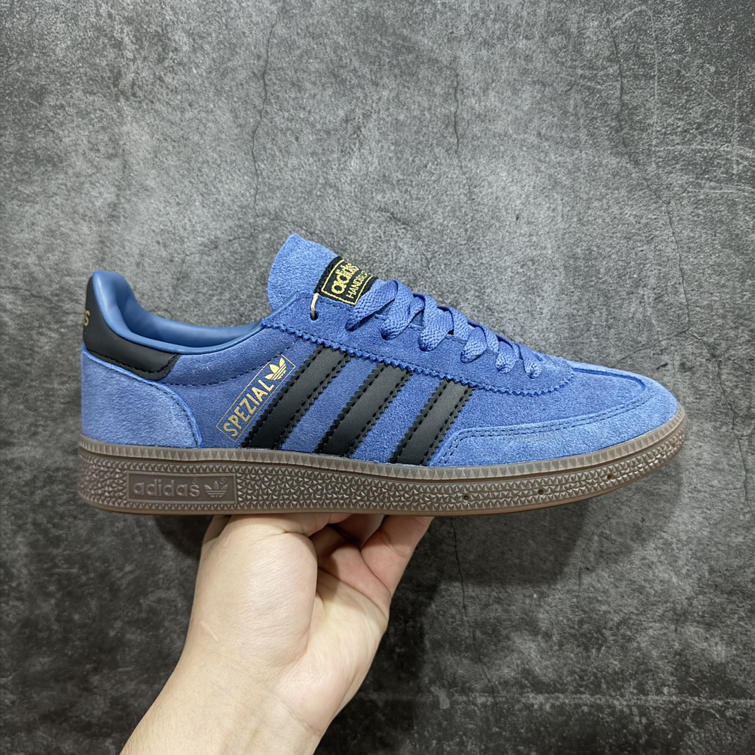 R版 Adidas originals Handball Spezial 阿迪达斯 低帮蓝黑色低邦板鞋 IE5896