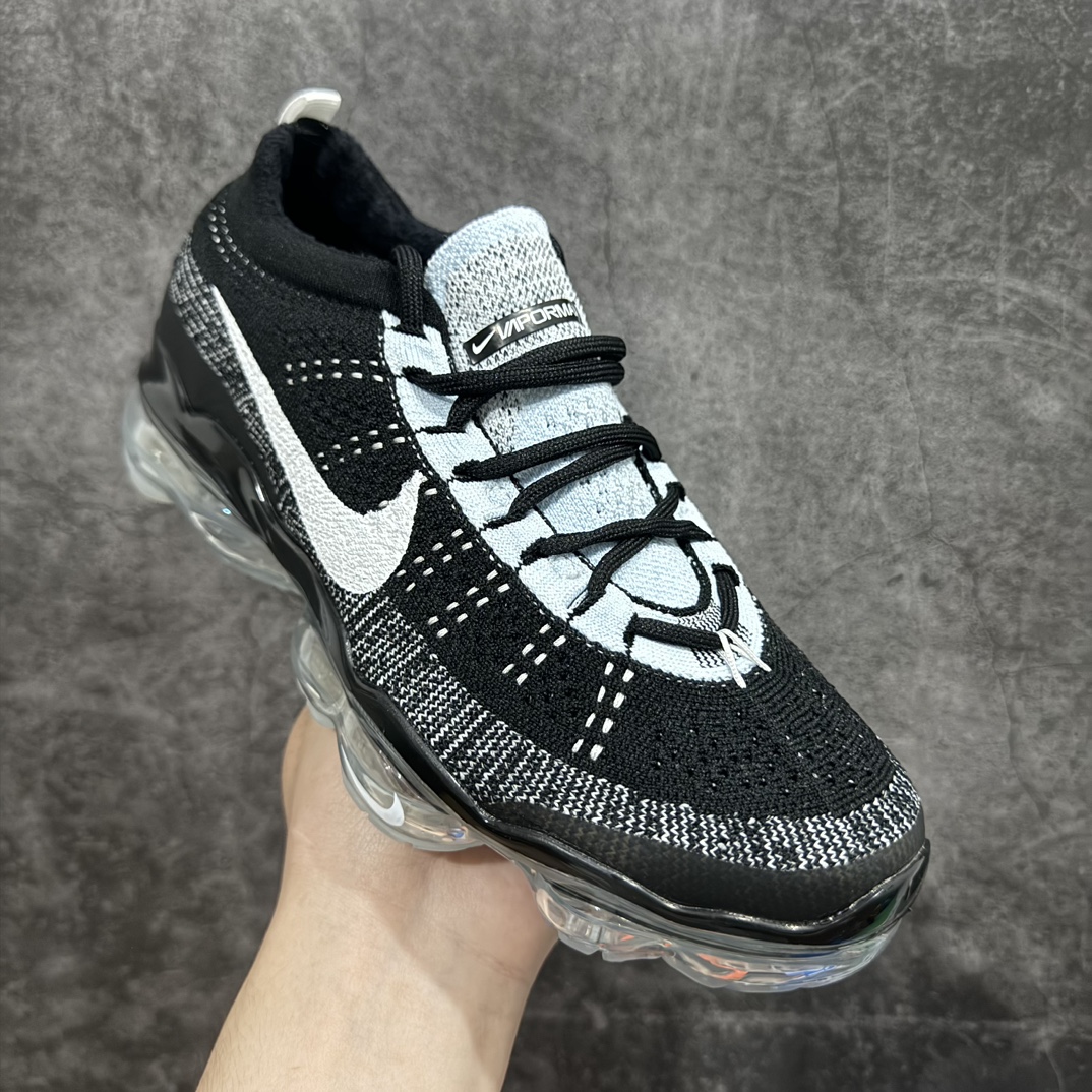 纯原版2023款NikeAirVaporMaxFlyknit耐磨黑灰白低帮跑步鞋货号:DV1678-01