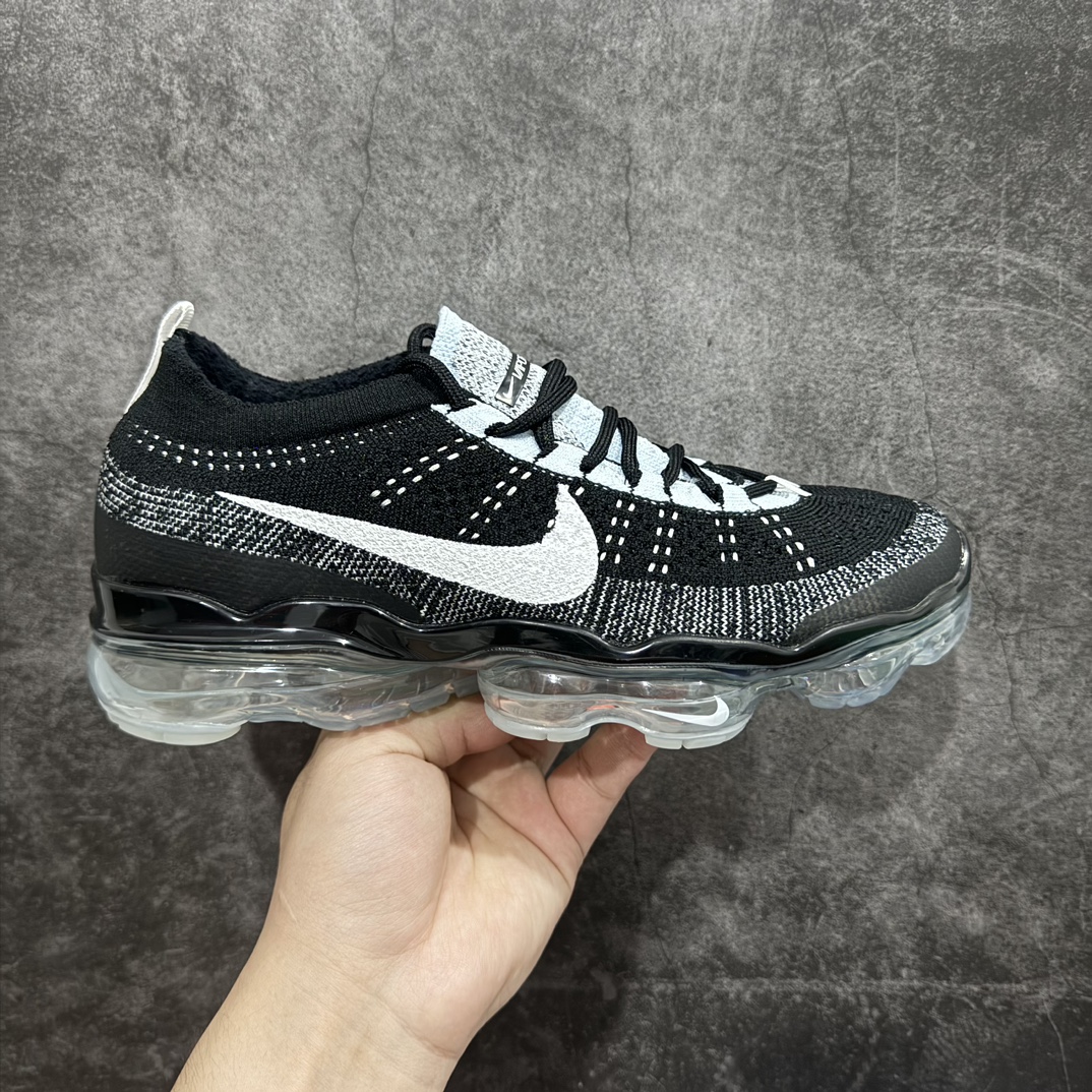 纯原版2023款NikeAirVaporMaxFlyknit耐磨黑灰白低帮跑步鞋货号:DV1678-01