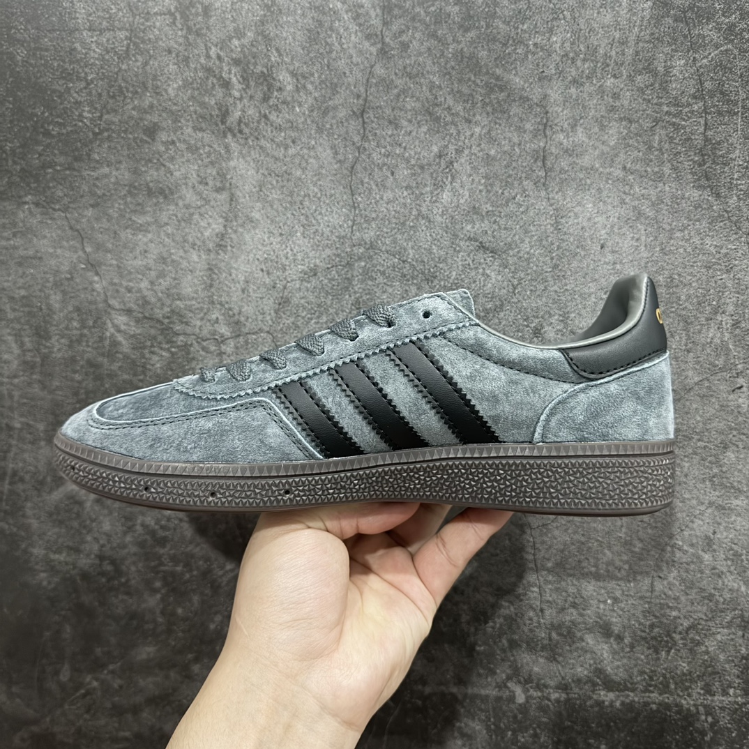 R版 Adidas originals Handball Spezial 阿迪达斯 低帮灰黑色 低邦板鞋 GW1398