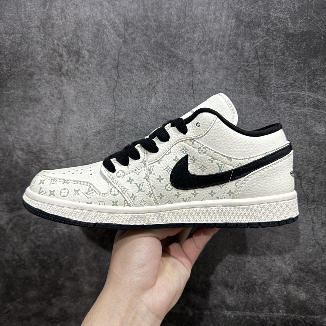 定制版 Air Jordan 1 Low LV联名-印花骑士 高端定制 低帮文化篮球鞋 SJ9950-005