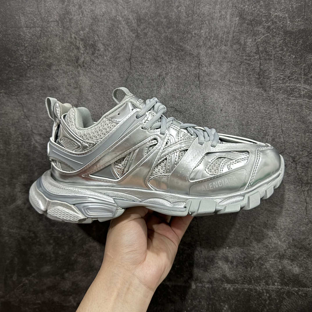 OK版本 BALENCIAGA Track 3.0 巴黎世家三代复古老爹鞋 银色