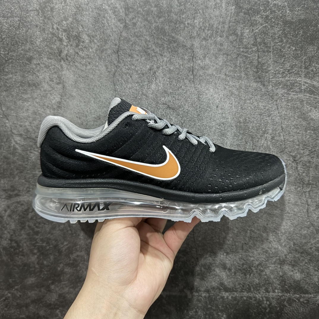 【公司级】NIKE AIR MAX 2017经典长期返厂款n最高工艺 纯原虎扑版本n冲击原版 细节走线品控正品一致1:1原档案数据开发纸版楦型n全掌真Air缓震气垫大底 气压充足n欧索莱海绵去味鞋垫 超轻薄EVA拉帮中底材质❗️ 货号：849560-008 尺码：36-45 编码：YX230250-莆田鞋批发中心