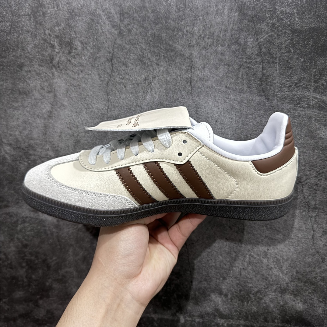 图片[2]-【纯原定制】 adidas originals Samba OG 燕麦拿铁 简约 百搭 ins风 防滑耐磨 低帮 板鞋 男女同款 米棕 IG1024nrn原厂原数据版型皮料切割干净无任何毛边鞋型细节完美 超高清洁度r 尺码：36 36.5 37 38 38.5 39 40 40.5 41 42 42.5 43 44 44.5 45  编码：NM250270-莆田鞋批发中心