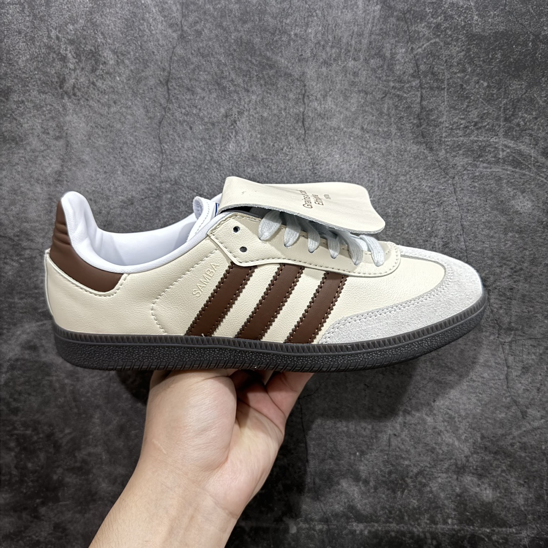 【纯原定制】 adidas originals Samba OG 燕麦拿铁 简约 百搭 ins风 防滑耐磨 低帮 板鞋 男女同款 米棕 IG1024nrn原厂原数据版型皮料切割干净无任何毛边鞋型细节完美 超高清洁度r 尺码：36 36.5 37 38 38.5 39 40 40.5 41 42 42.5 43 44 44.5 45  编码：NM250270-莆田鞋批发中心