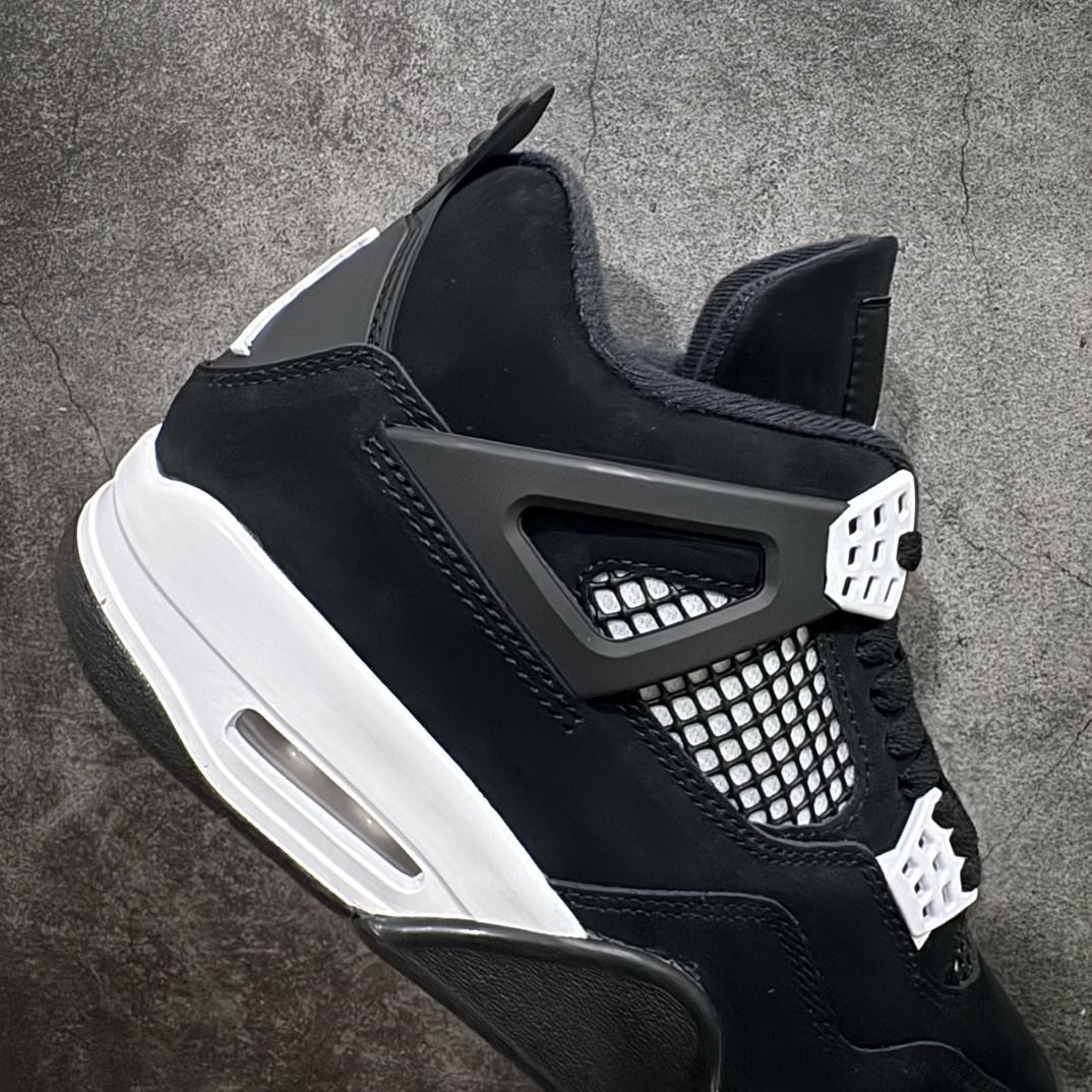 图片[7]-【莞产裁片】Air Jordan AJ4 Retro 白黑雷公 FQ8138-001nn大厂出品 值得信赖的产品n原鞋开发 全鞋为原鞋一致麂皮材质 质感满满n鞋型到位 正宗乔4的完美鞋型 鞋舌长度同步原鞋n原厂网格不打皱 鞋底有刷漆 正确电脑针车走线 超高裁边清洁度n值得入手零售的好货，优势价格主推💪🏻 尺码：40.5-47.5 编码：LJQ470500-鞋库