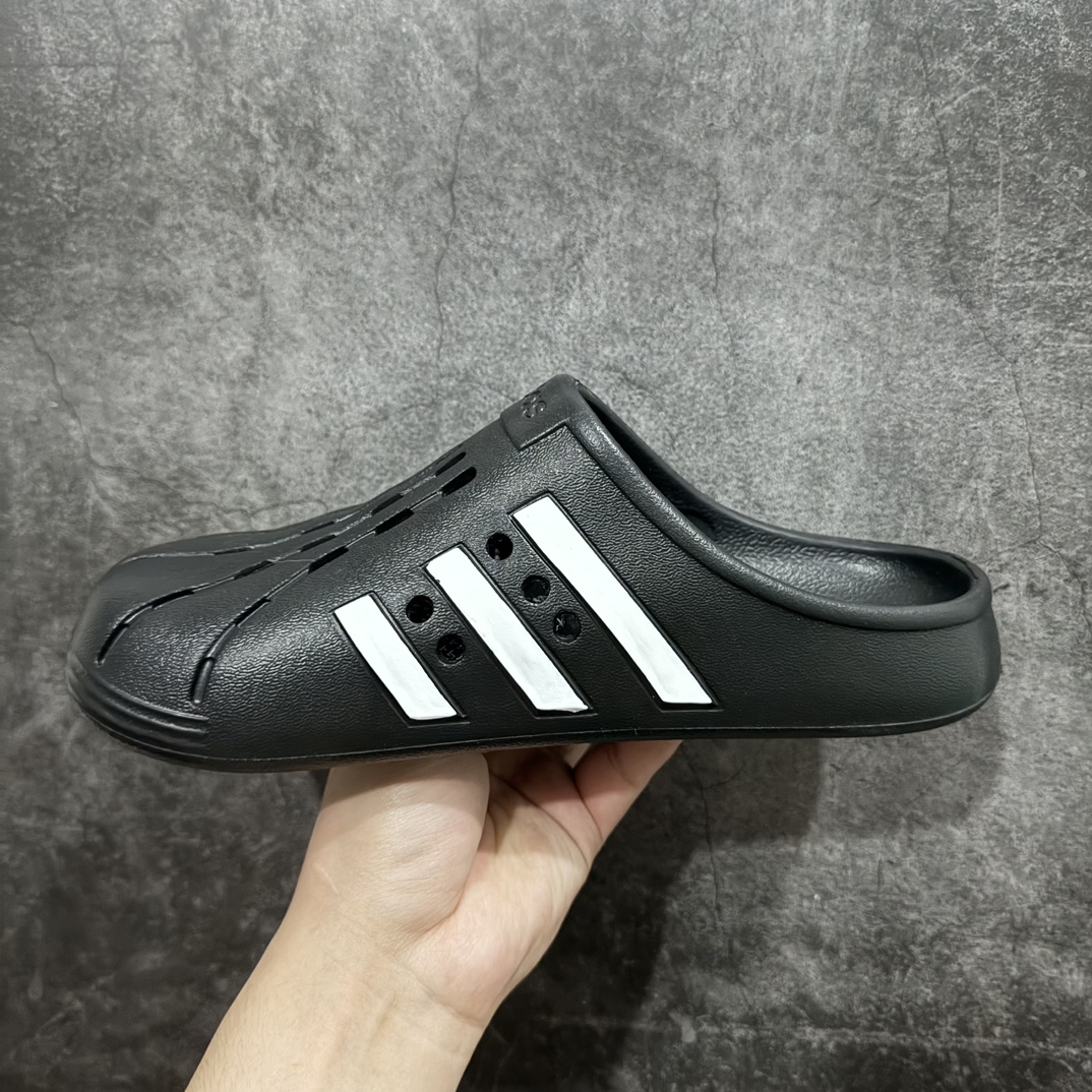 图片[2]-【公司级】adidas ADILETTE CLOGS 外穿 一体成型 防滑耐磨运动拖鞋 男女同款 黑白 尺码：36-45 编码：LDS160170-鞋库