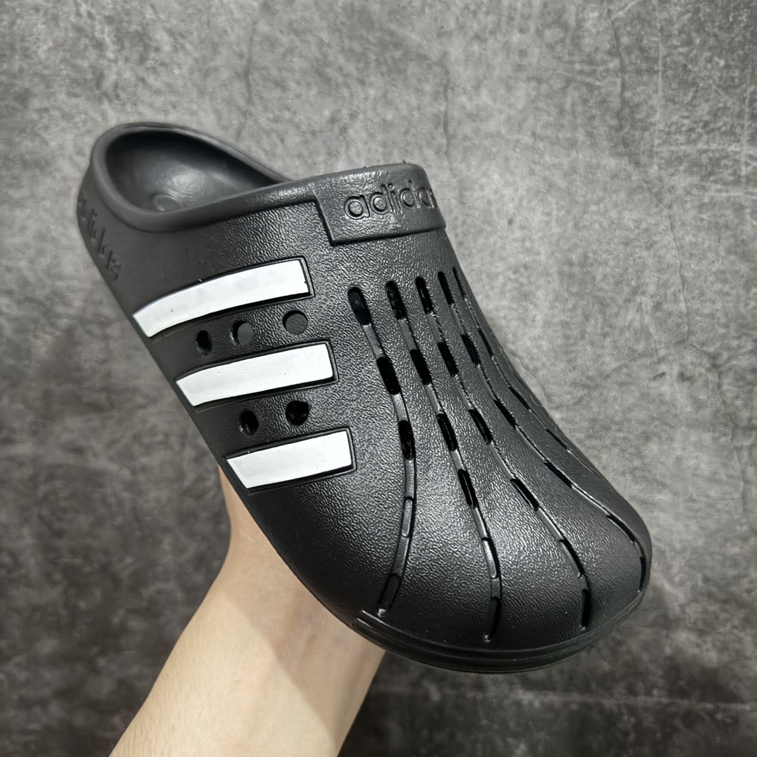 图片[3]-【公司级】adidas ADILETTE CLOGS 外穿 一体成型 防滑耐磨运动拖鞋 男女同款 黑白 尺码：36-45 编码：LDS160170-鞋库