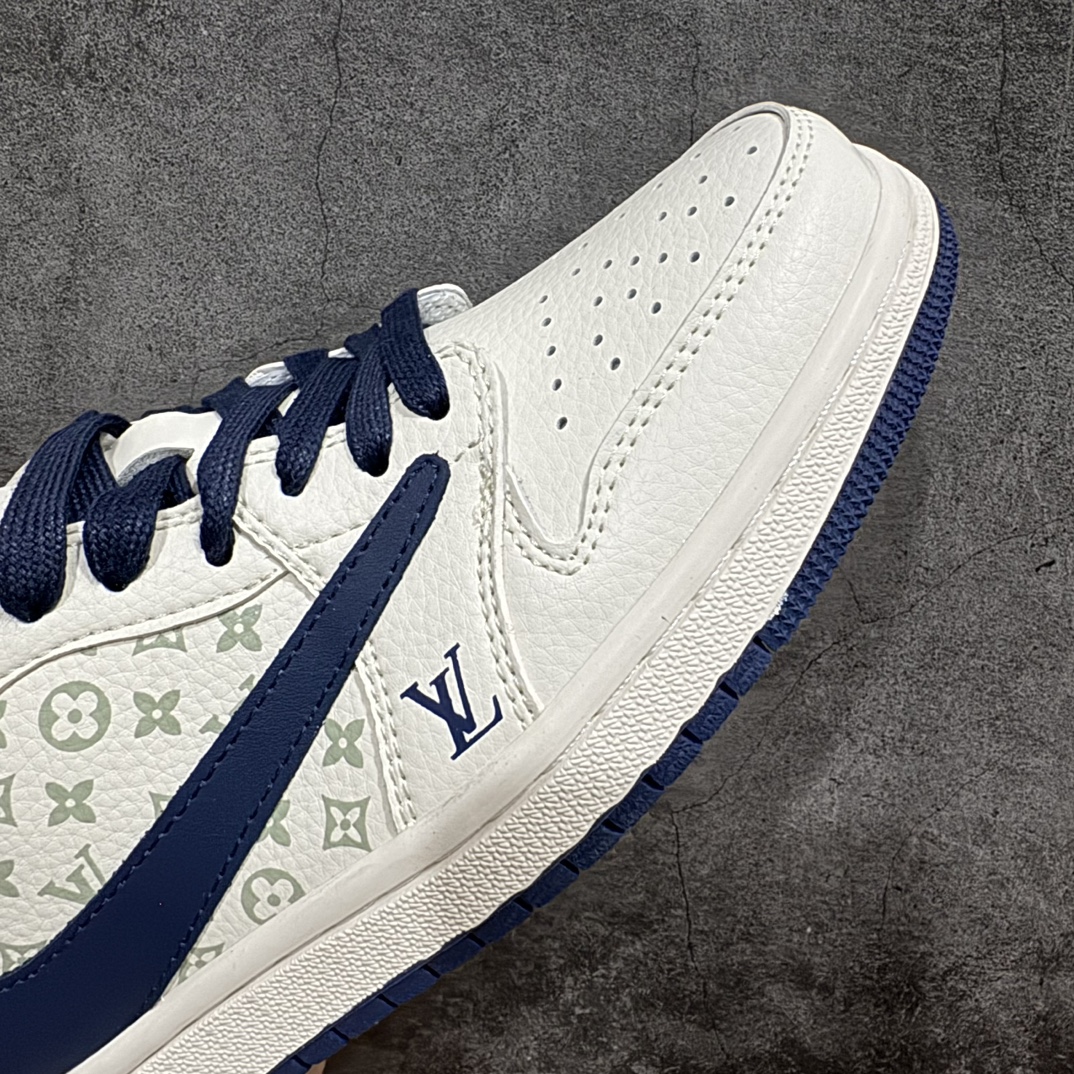 定制版 Fragment x TS x Air Jordan 1 Low x LV 三方联名倒钩低帮 SJ2068-100