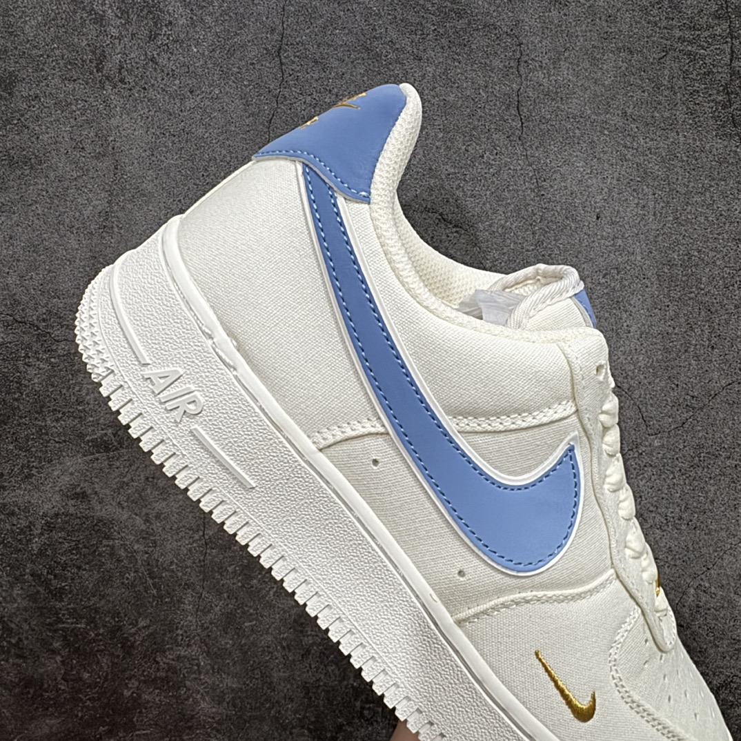 图片[7]-【公司级】官方同步发售NIke Air Force 1 \’07 米蓝金 布面空军一号低帮休闲板鞋 3m炫彩反光 进口牛筋布 原楦头原纸板 纯正空军版型 定制鞋盒 全掌内置全掌气垫 原厂中底钢印 拉帮完美货号：MN5696-209nSIZE：36 36.5 37.5 38 38.5 39 40 40.5 41 42 42.5 43 44 44.5 45 编码：HXS270280-鞋库