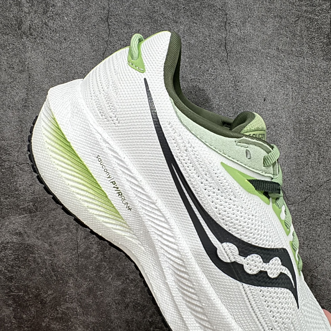 SauconyTriumph21索康尼胜利21系列低帮白蓝色系带减震耐磨透气低邦马拉松跑步鞋从胜利走向胜