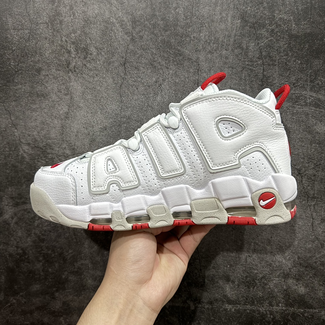 纯原NKAirMoreUptempo96OG皮蓬大AIR复古篮球鞋白红色DX8965-100市场主流顶级