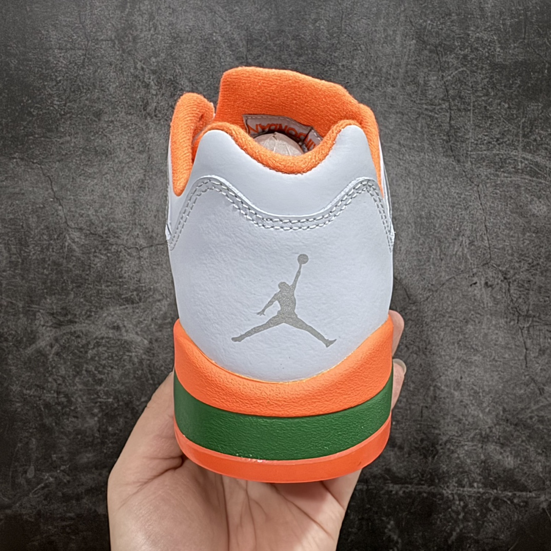 纯原版AirJordan5Low多巴胺橙绿纯原低帮篮球鞋纯原版本AirJordanAJ5Low原楦原纸板