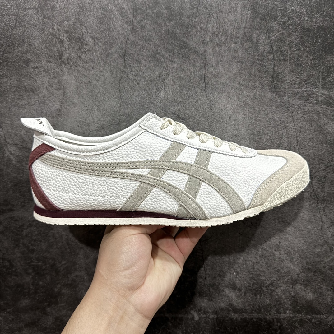 【全头层版本】Asics Onitsuka Tiger MEXICO 66 亚瑟士鬼冢虎复古经典板鞋n全新工厂开发 一线品质 原鞋一比一开发n四联官方吊牌 乳胶组合鞋垫、羊皮纸质中底细节品质同步原版 价格不杀猪 Size：35-45全码出货 编码：PF220230-鞋库