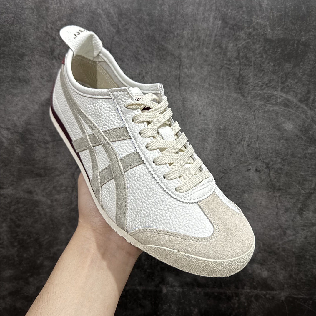 图片[3]-【全头层版本】Asics Onitsuka Tiger MEXICO 66 亚瑟士鬼冢虎复古经典板鞋n全新工厂开发 一线品质 原鞋一比一开发n四联官方吊牌 乳胶组合鞋垫、羊皮纸质中底细节品质同步原版 价格不杀猪 Size：35-45全码出货 编码：PF220230-鞋库