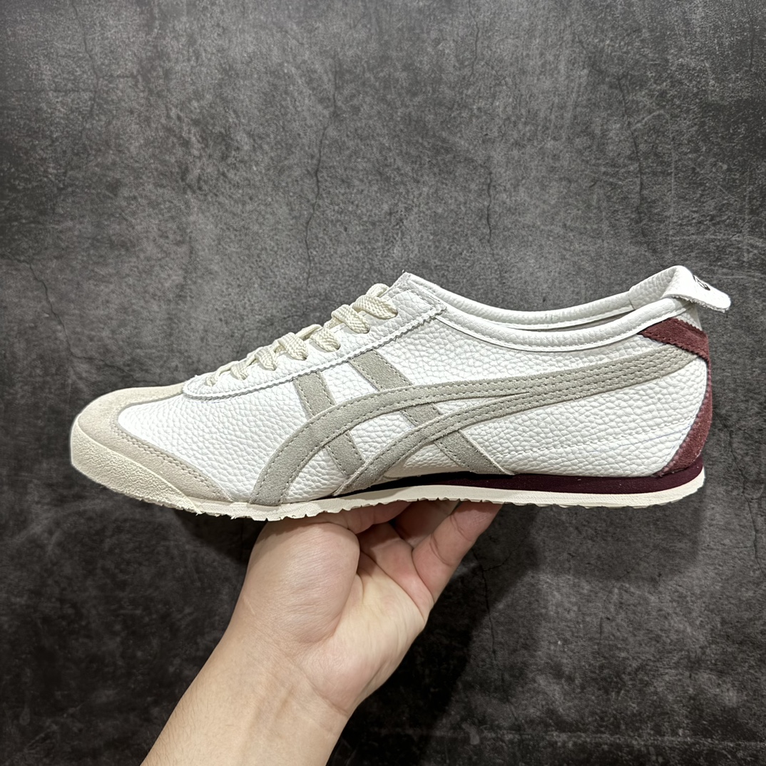 图片[2]-【全头层版本】Asics Onitsuka Tiger MEXICO 66 亚瑟士鬼冢虎复古经典板鞋n全新工厂开发 一线品质 原鞋一比一开发n四联官方吊牌 乳胶组合鞋垫、羊皮纸质中底细节品质同步原版 价格不杀猪 Size：35-45全码出货 编码：PF220230-莆田鞋批发中心