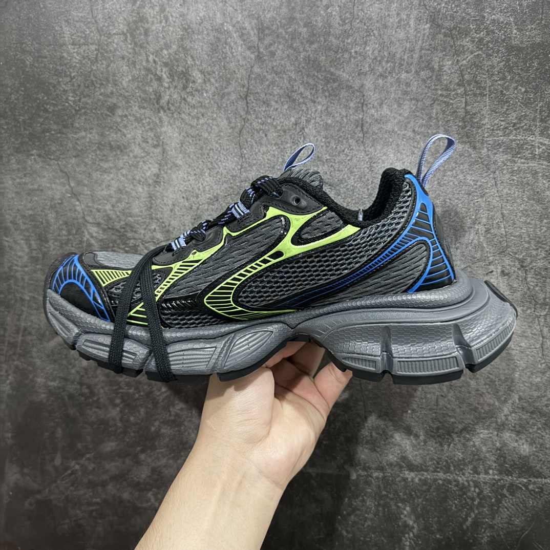 OK纯原BALENCIAGA3XLSneakers巴黎世家十代网布系带低帮走秀复古老爹鞋全套原纸板楦头开