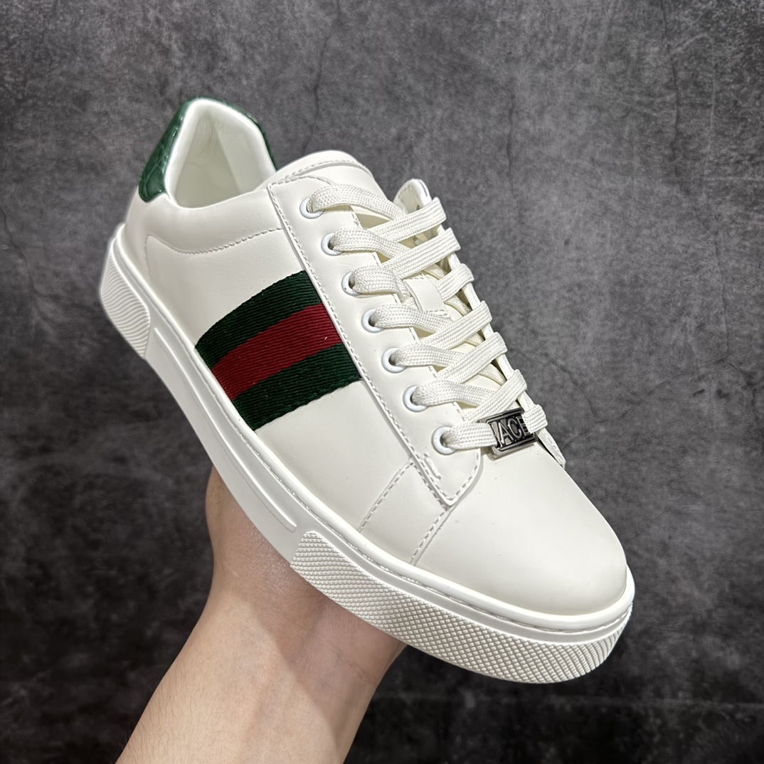 图片[3]-【广东纯原版本】Gucci Ace 小白鞋系列全套专柜星座配件及包装物外盒标嵌入核心防伪芯片装置及鞋子支持NFC感应读取n附送鞋舌仿试穿环保纸垫n采用丝绸头层小牛皮鞋面及头层蛇皮纹后套饰片n超软皮内里灌注缓震PU脚垫n高工艺无缝细空胶技术n贴楦误差0.05mm,鞋底采用固特异内外锁死工艺n外置TPU防变形色块耐磨橡胶外底n完美融合复古元素与街头潮流！意大利奢侈品牌-古驰Gucci 1970 ACE Low Sneaker 系列低帮复古百搭休闲运动小白板鞋 尺码：35-44 编码：HH390420-鞋库