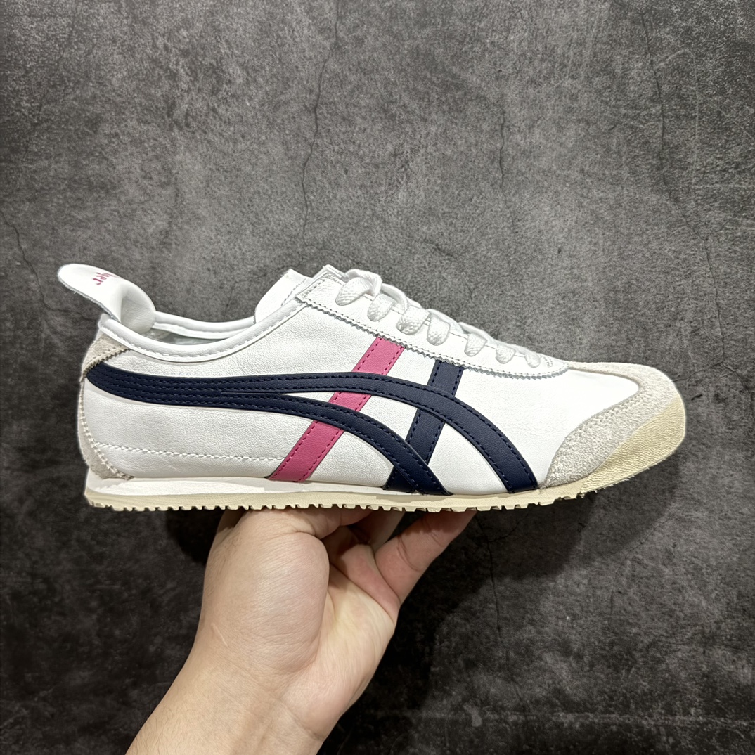 【PH纯原】Asics Onitsuka Tiger MEXICO 66 亚瑟士鬼冢虎复古经典板鞋n印尼厂Oem原单材料 除成型在PT外n其余全部客供材料 淘宝B级代购店铺内供💯n四联官方吊牌 乳胶组合鞋垫、羊皮纸质中底 不用宰手买专柜 这里满足你👊🏼 全新工厂开发 一线品质 全部原鞋一比一开发  货号：DL408-9001 Size：36-46 全码出货 编码：T1230250-鞋库