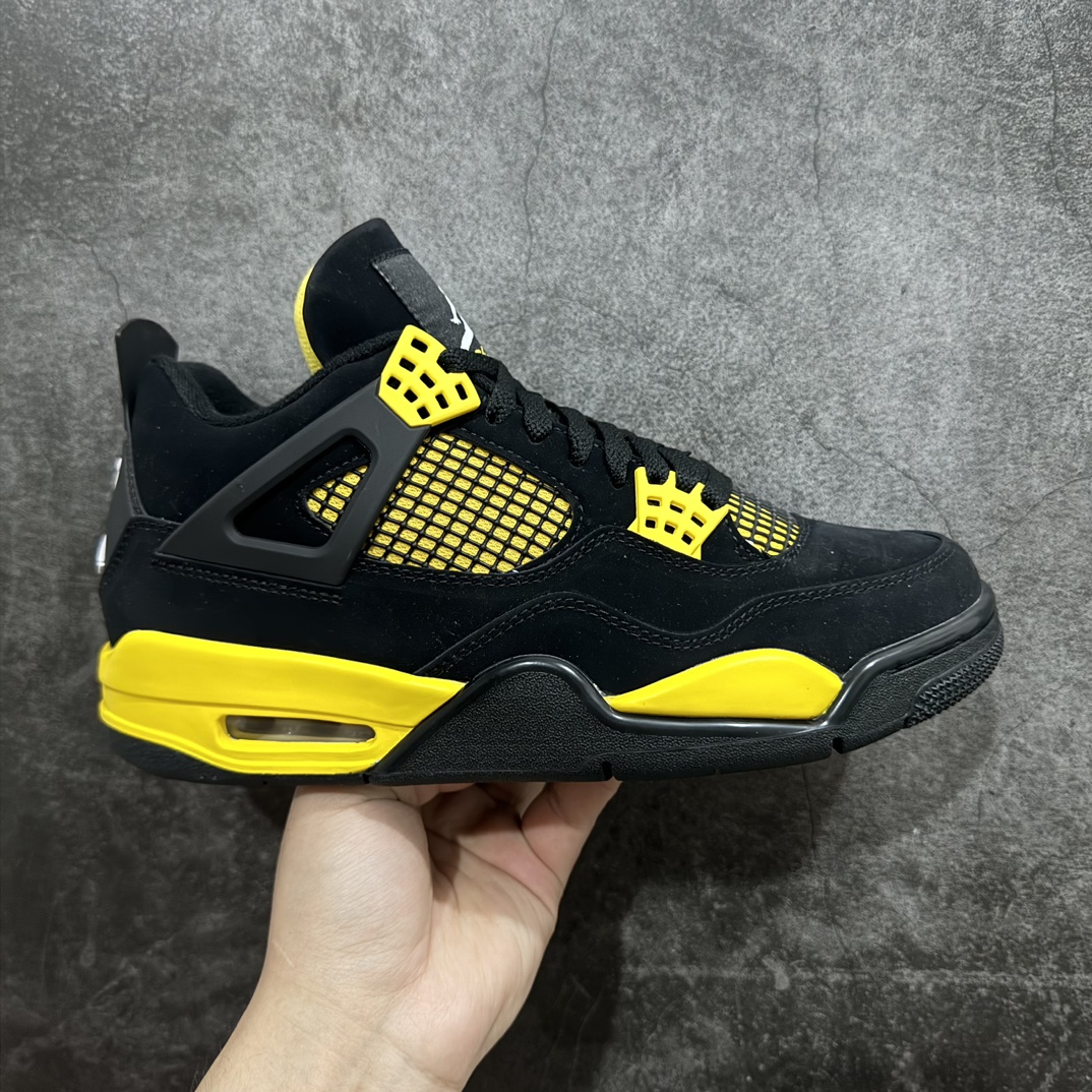 GAT原厂皮版男女码AirJordan4SE黑黄雷公货号DH6927-017耗时多个月开发鞋型细节基本没