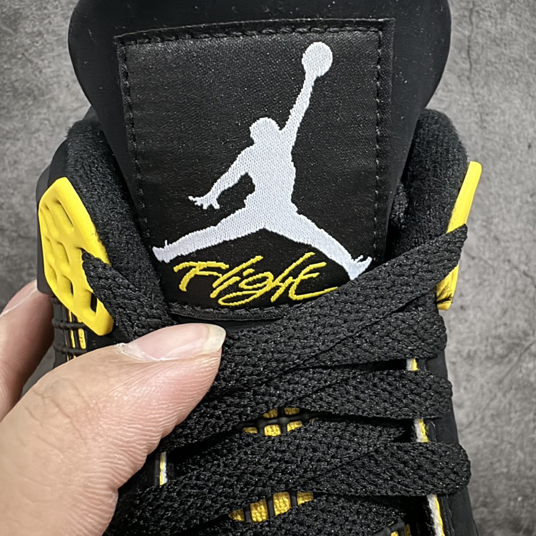 GAT原厂皮版男女码AirJordan4SE黑黄雷公货号DH6927-017耗时多个月开发鞋型细节基本没