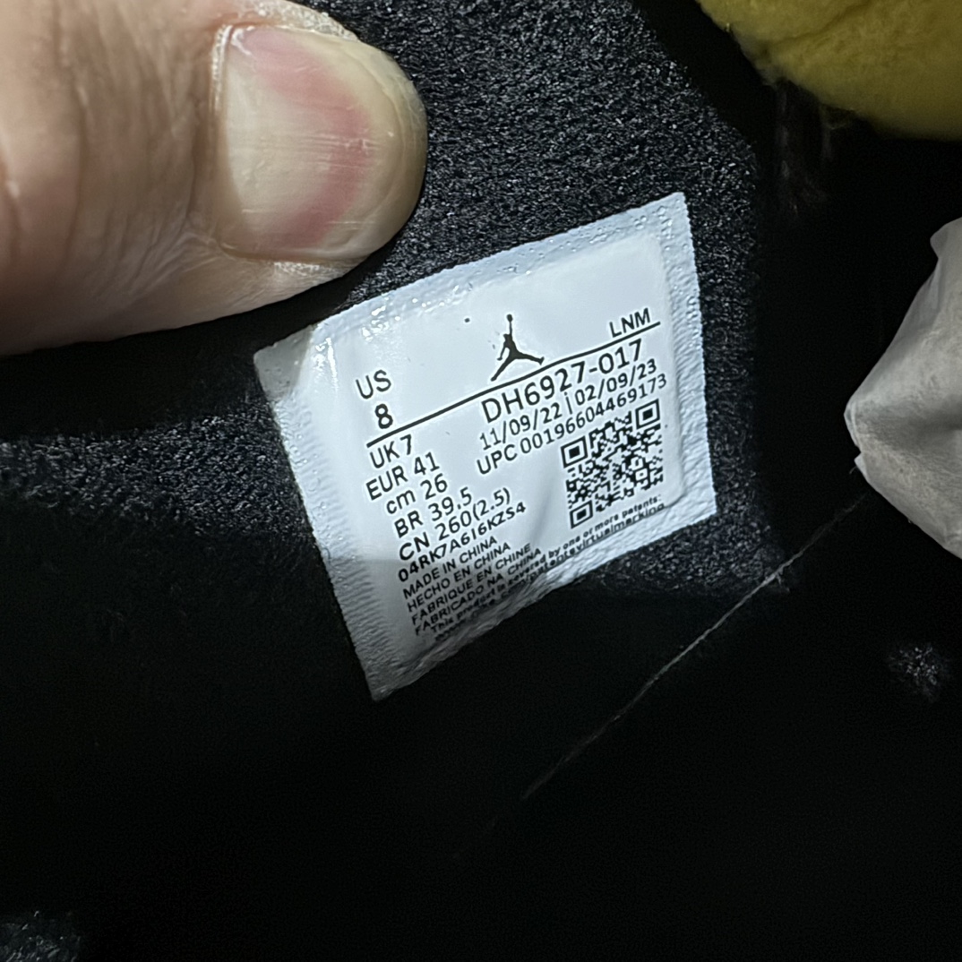 GAT原厂皮版男女码AirJordan4SE黑黄雷公货号DH6927-017耗时多个月开发鞋型细节基本没