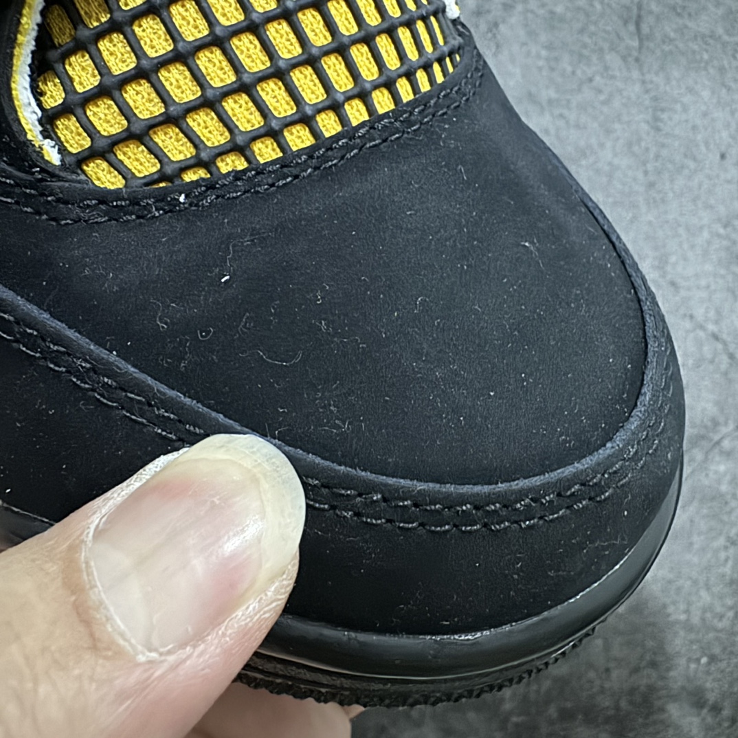 GAT原厂皮版男女码AirJordan4SE黑黄雷公货号DH6927-017耗时多个月开发鞋型细节基本没