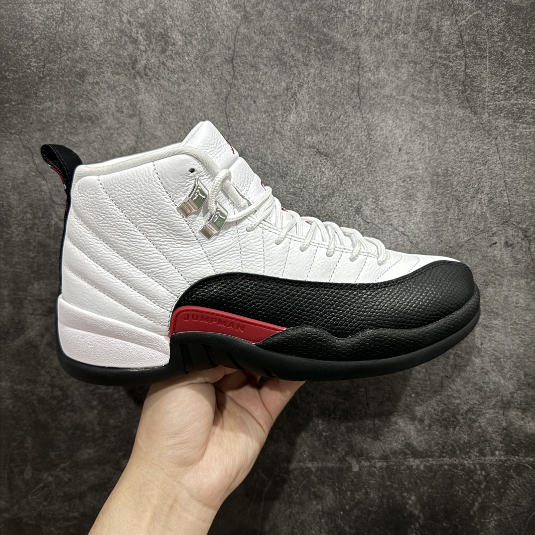 顶级AirJordanAJ12Retro白黑红货号CT8013-162原楦原纸板开发原汁原味12代鞋型进