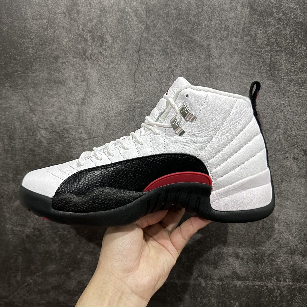 顶级AirJordanAJ12Retro白黑红货号CT8013-162原楦原纸板开发原汁原味12代鞋型进