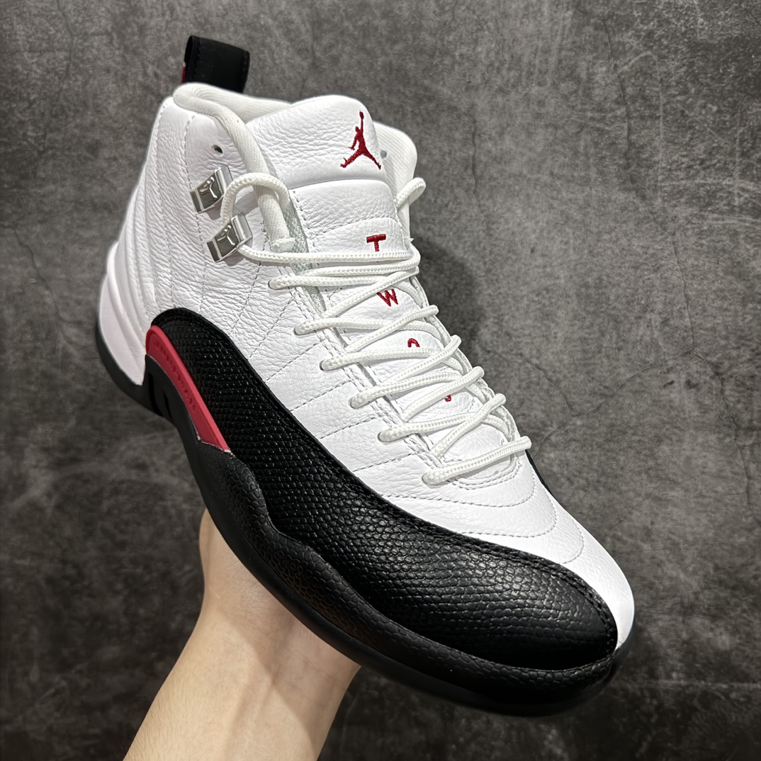 顶级AirJordanAJ12Retro白黑红货号CT8013-162原楦原纸板开发原汁原味12代鞋型进