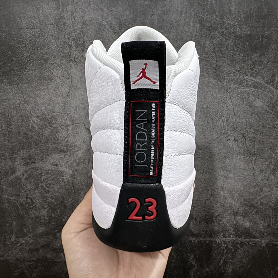 顶级AirJordanAJ12Retro白黑红货号CT8013-162原楦原纸板开发原汁原味12代鞋型进