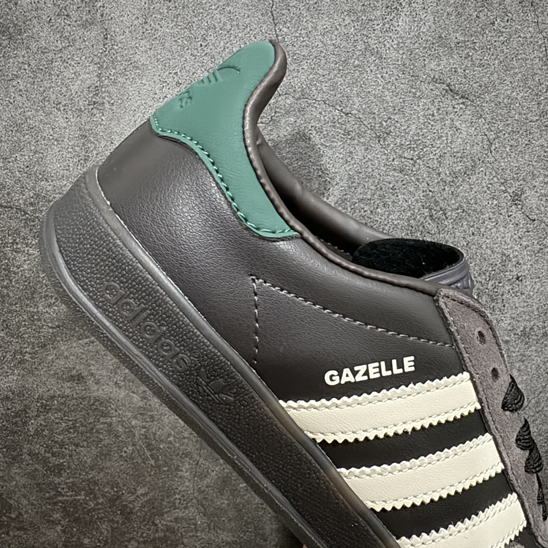 正确版本AdidasOriginalsGazelleIndoor防滑低帮T头德训鞋GZ复古系列棕色IH0