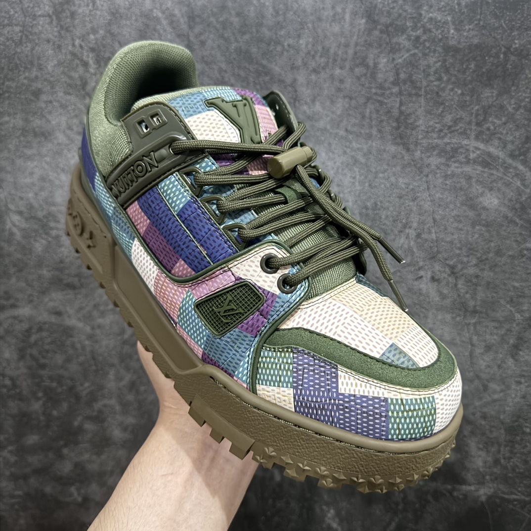 图片[3]-【广东纯原版本】Louis Vuitton 24ss走秀款 胖丁LV Trainer 面包鞋 DIY串珠 这双“变胖”了的Trainer备受瞩目！立体饱满的彩色鞋身，搭配鞋带上的撞色字母和Logo  尺码：39-45 编码：HH480520-鞋库