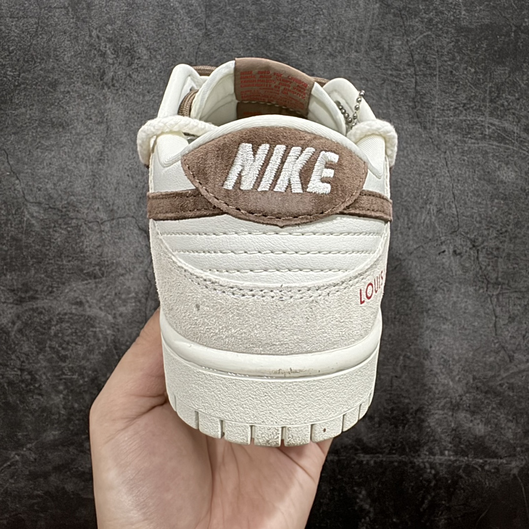 定制版NikeSBDunkLowxLouisVuittonLV白棕绑带纯原大厂出品极力推荐原装头层材料独