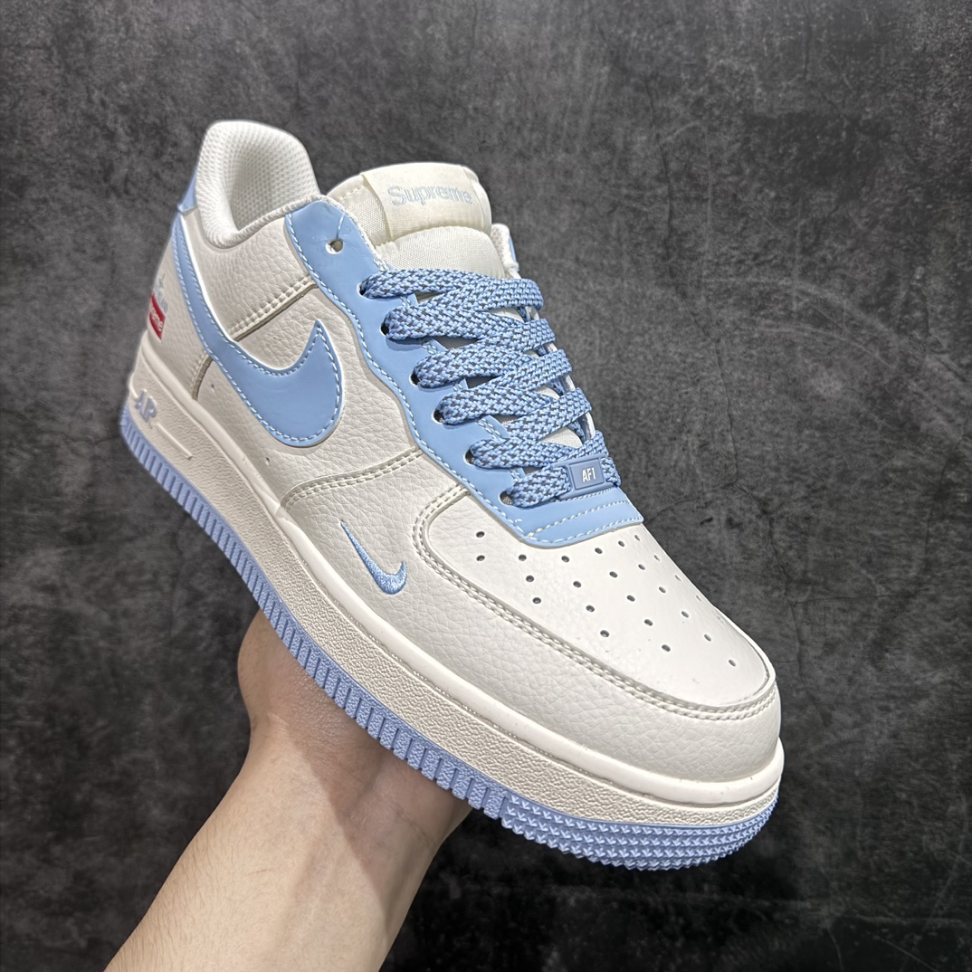 定制版 Nk Air Force 1'07 Low Supreme 石头岛联名-天青色 空军一号低帮休闲板鞋 BB9599-205