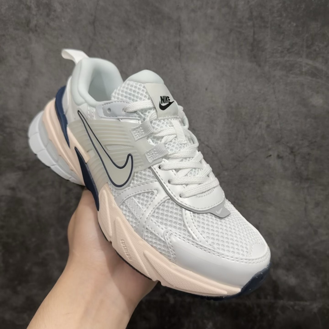 纯原特供版NikeV2KRuntekk减震防滑耐磨低帮跑步鞋灰粉FD0736-004市场最强版本完美版型