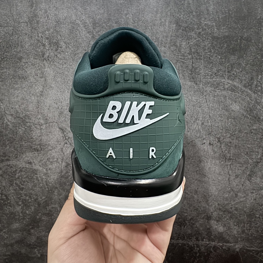 KZ纯原 Nigel Sylvester x Air Jordan AJ4 RM 重制版低帮复古篮球鞋 黑绿 HF4344-300