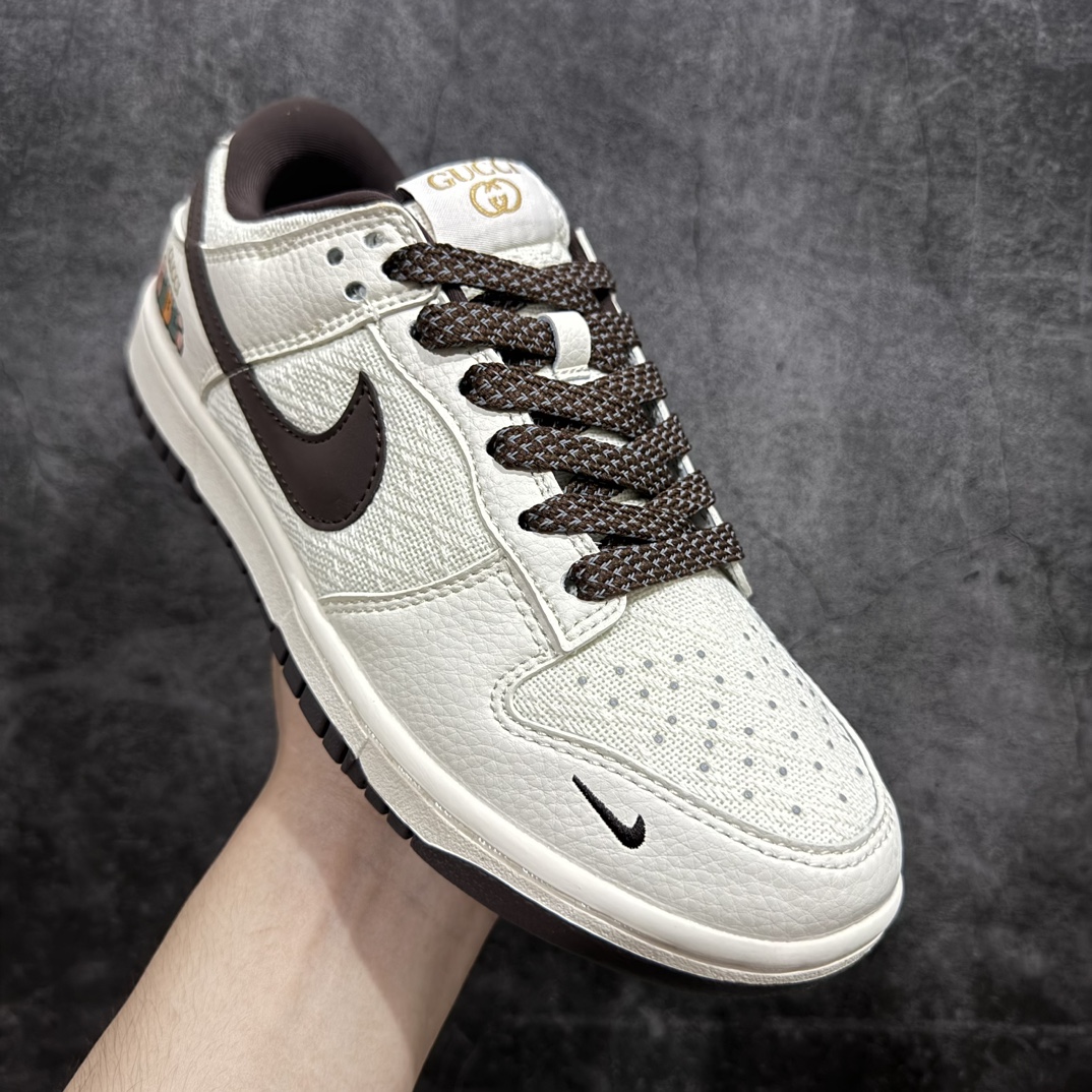 定制版 Gucci x Nk SB Dunk Low 联名 周年高端定制 低帮休闲板鞋 DQ1098-375